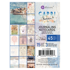 Capri 3x4 Journaling Cards - Prima Marketing