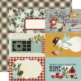 Winter Farmhouse 4x6 Elements - Simple Stories