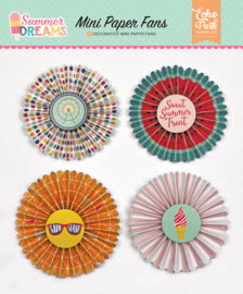 Summer Dreams Mini Paper Fans - Echo Park