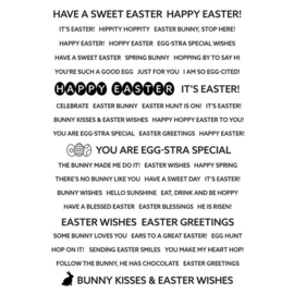 Happy Easter Wordies Sentiment Sheets - Creative Expressions