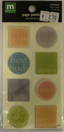 Friendship Page Pebbles - Making Memories