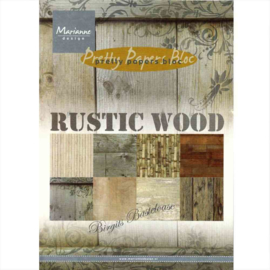 Rustic Wood Pretty A5 Papers Bloc Marianne Design