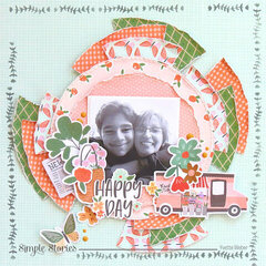Floral Vines Stencil 6x8 - Simple Stories