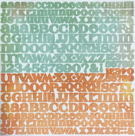 Alphabet Stickers - Marrakech Collection Basic Grey