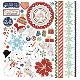 Stickers - Nordic Holiday Collection Basic Grey