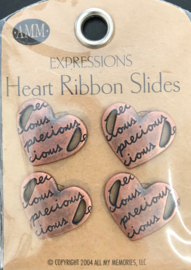 Heart Ribbon Slides - Precious