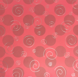 Red Swirl - Creative Imaginations  (Foiled)