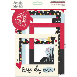 Say Cheese Main Street Chipboard Frames - Simple Stories