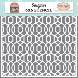 En Vogue Classy & Fabulous Stencil 6x6 - Carta Bella