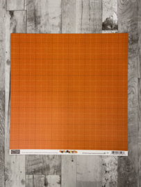 Orange Dashed Grid Flip-Flops - The Paper Loft