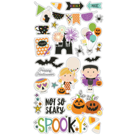 Say Cheese Halloween Chipboard Stickers - Simple Stories