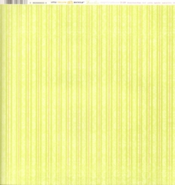 Green Stripe Delightful Collection - Little Yellow Bicycle