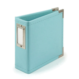 Aqua Faux Leather 4"x4" Album - We R Memory Keepers