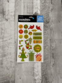 Renae Lindgren Chistmas Epoxy Stickers - Creative Imaginations