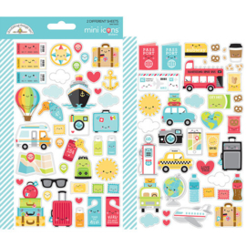 I Heart Travel Mini Icons - Doodlebug