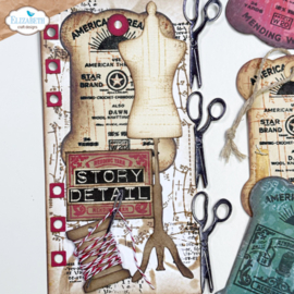 Planner Essentials 26 Yarn Card W/Scissors - Elizabeth Craft Designs
