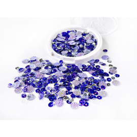 Purple Bottlecap Flowers Sequin Mix - Picket Fence