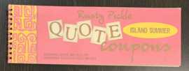 Quote Coupons Island Summer - Rusty Pickle