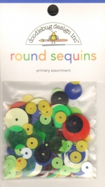 Round Sequins Primary Assortment - Doodlebug