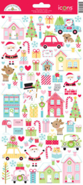 Candy Cane Lane Icon Stickers - Doodlebug