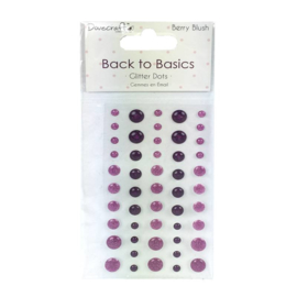 Glitter Dots Berry Blush - Back to Basics Collection Dovecraft