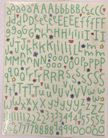 Cool Mint Alphabet by Sue Dreamer - Colorbok