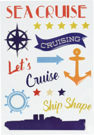 Let's Cruise Enamel Shapes - Carta Bella