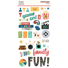 Family Fun Chipboard Stickers - Simple Stories