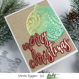 Merry Christmas Foiling and Cutting Die - Picket Fence