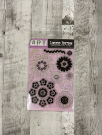 Warehouse Art Clear Stamps Flowers - Creative Imaginations