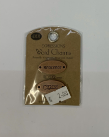 Innocence Metal Word Charms - AMM