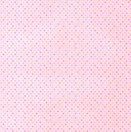 Raspberry Sunrise Polka Dots - Doodlebug 