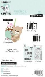 Friends Clear Stamps Cacao Kisses - Creative Craftlab
