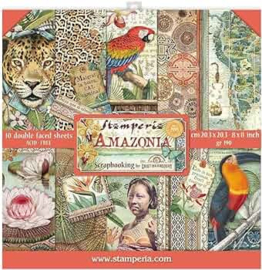 Amazonia 8x8 Paper Pad - Stamperia