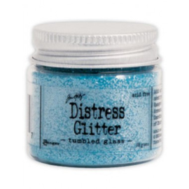 Distress Glitter Tumbled Glass