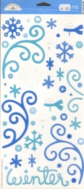 Cold Spell Icons Yardstick Stickers - Doodlebug 