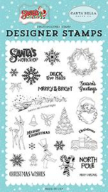 Santa's Workshop To All a Good Night Stamps - Carta Bella