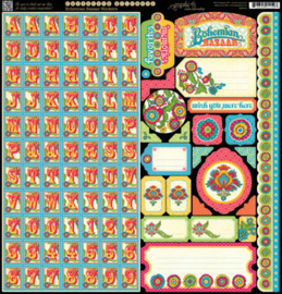 Bohemian Bazaar Stickers - Graphic 45