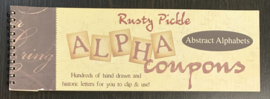 Alpha Coupons Abstract Alphabets - Rusty Pickle