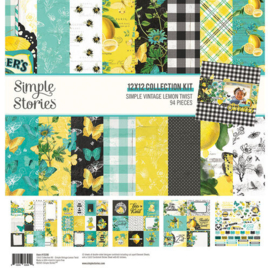 Simple Vintage Lemon Twist Collection Kit 12x12 - Simple Stories