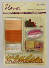 Flavia Peaches Embellishments - Colorbok