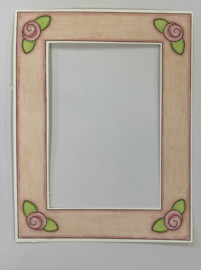 Pink Rosette Frame - My Mind's Eye