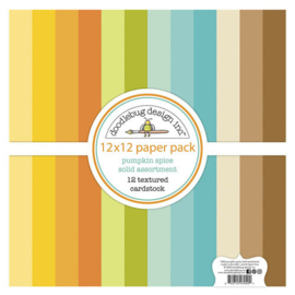 Pumpkin Spice 12x12 Cardstock - Doodlebug