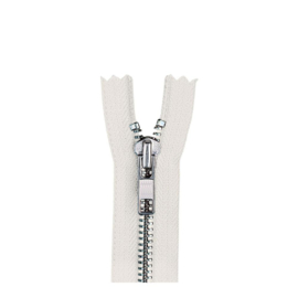 Zipper Self-Adhesive 4" White - Junkitz