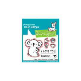 I Love You Calyptus Stamp - Lawn Fawn