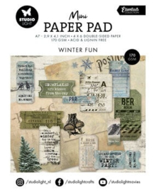 Winter Fun Mini Paper Pad 2,9x4,1 Inch - Studio Light