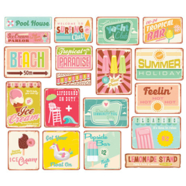 Retro Summer Retro Sign Bits - Simple Stories