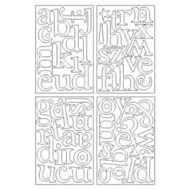 (un) Dressed Chipboard - Margie Collection - Basic Grey 
