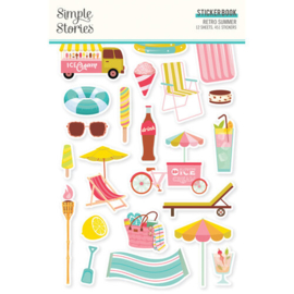 Retro Summer Sticker Book - Simple Stories