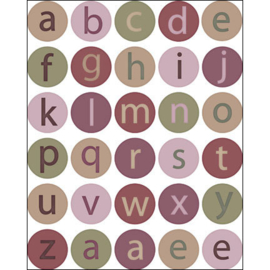 Coasters Midtown South Alphabet Circles - Center City Designs Collection